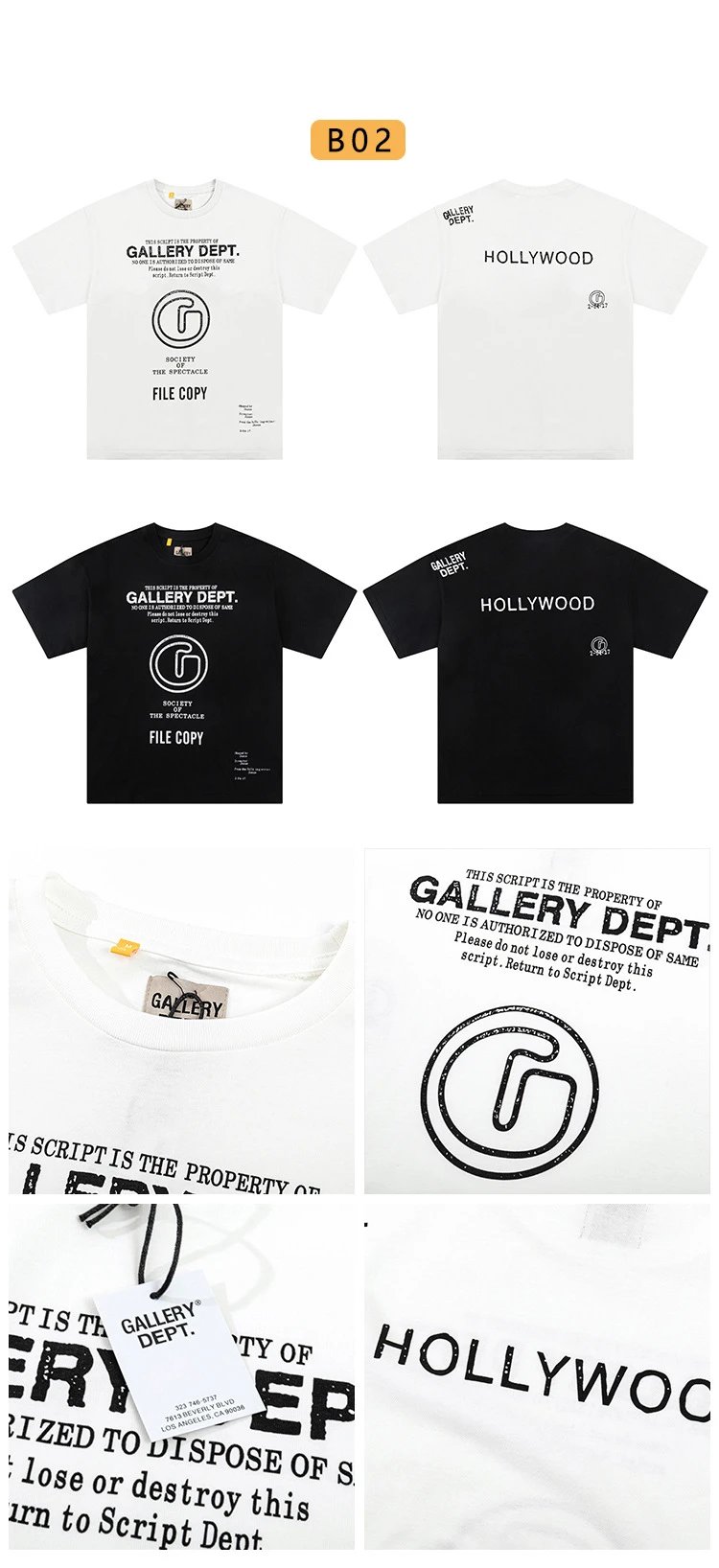 Gallery Dept. Embroidered Polo Black - 8