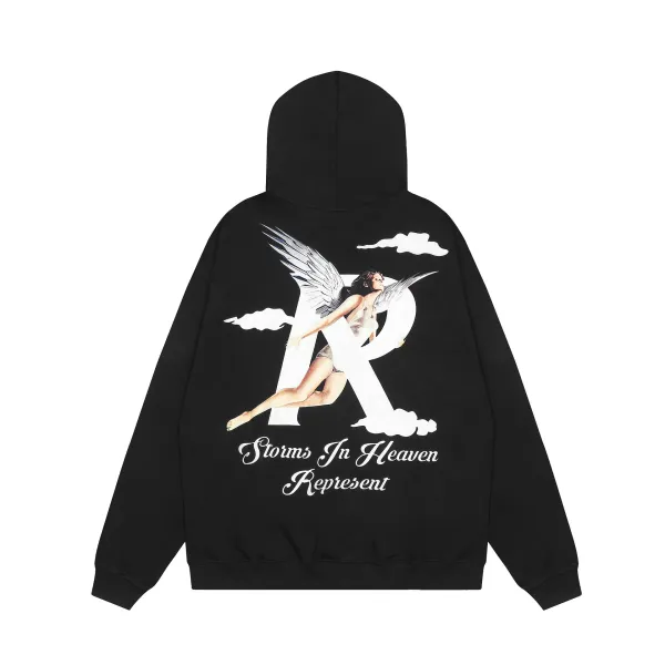 Represent Storms In Heaven Angel Hoodie Black - 1