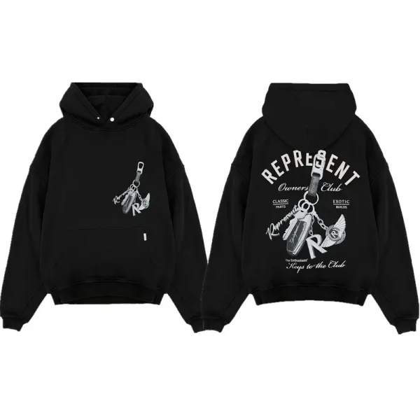 Represent Keys to the Club Black Hoodie - 1