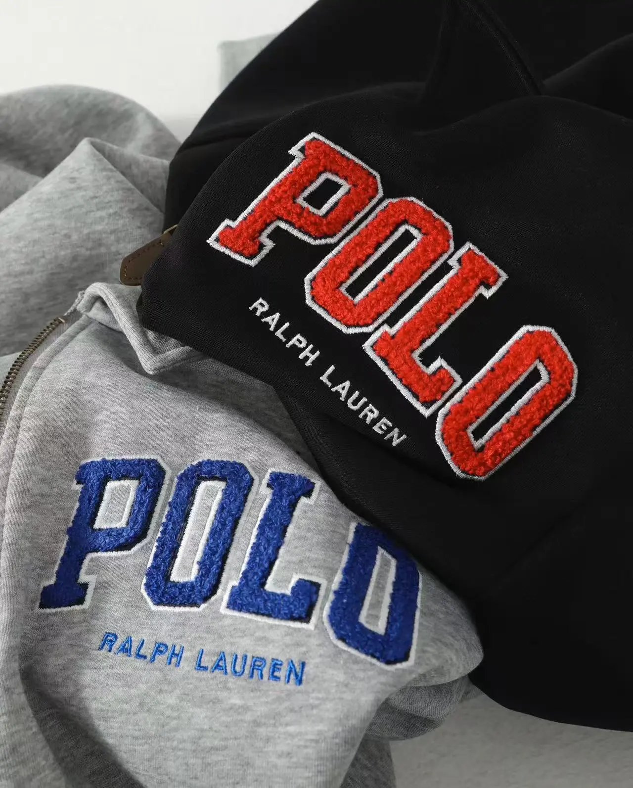 Polo Ralph Lauren Half-Zip Pullover Gray Hoodie - 8