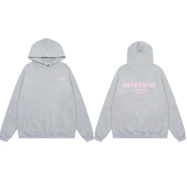 Represent Owners' Club Gray Hoodie - 1