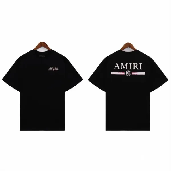 Amiri Logo Print Black T-Shirt - 1