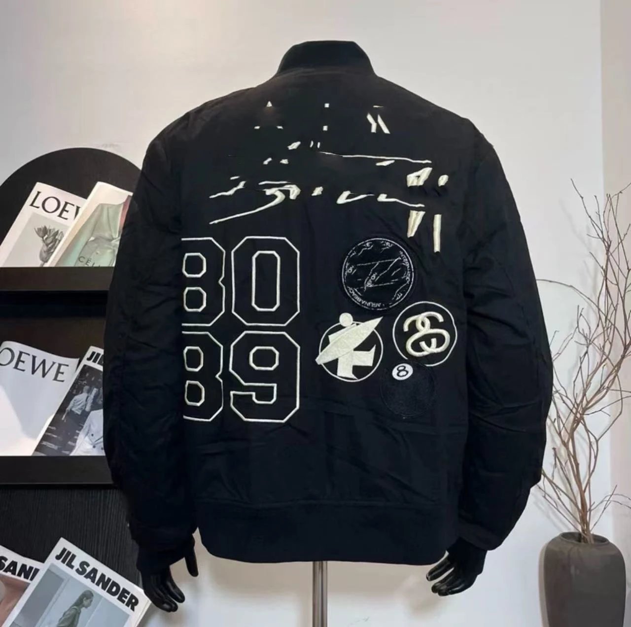 Off-White x Nike Air Force 1 '80s-'89' Bomber Jacket Black - 10