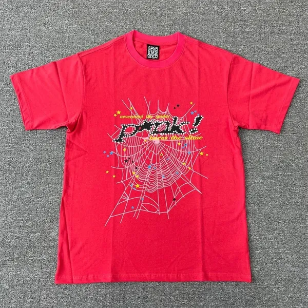 SPER Spider Web Graphic Green T-Shirt - 22