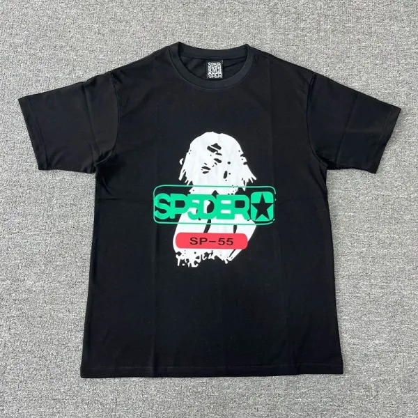 SPER Spider Web Graphic Green T-Shirt - 33