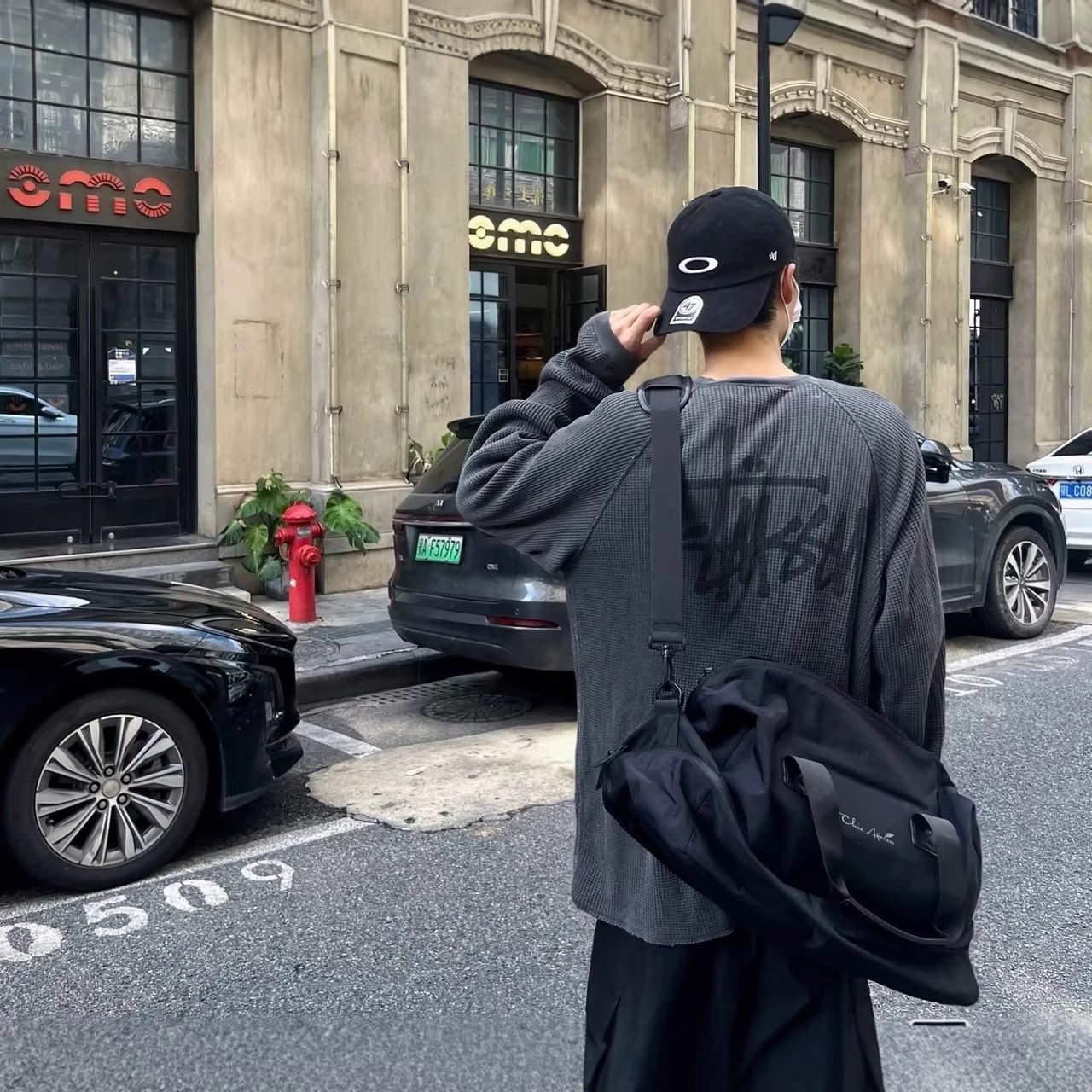 Stussy Ribbed Long Sleeve Crewneck Off White Charcoal Olive Streetwear