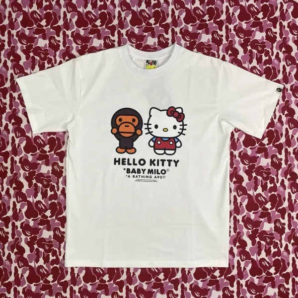 A Bathing Ape x Sanrio Baby Milo Collaboration Graphic T-Shirt White - 6