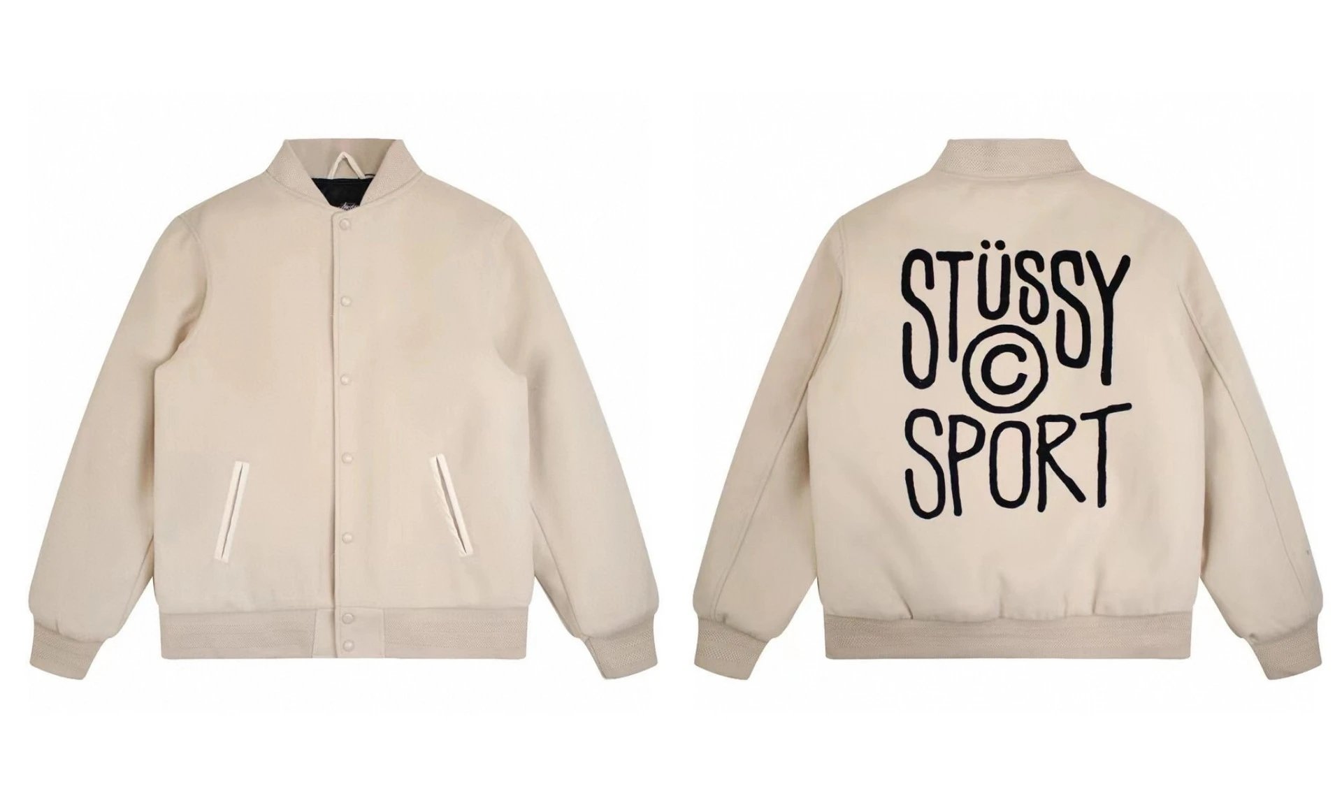 Black 8 Embroidered Baseball Jacket photo 4