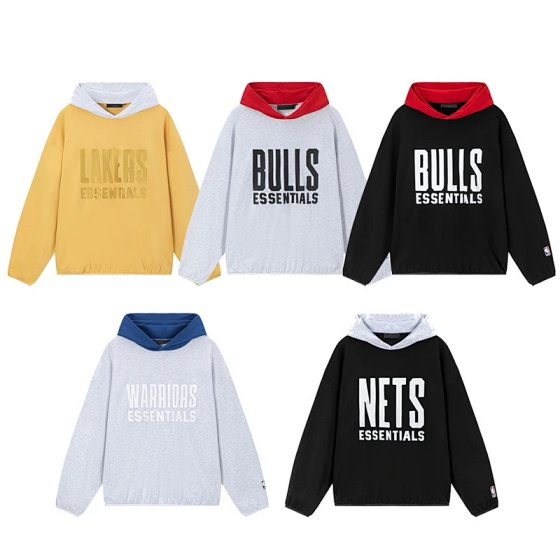 Silicone Letter Team Spring and Autumn Casual Hoodie Sweatshirt OG