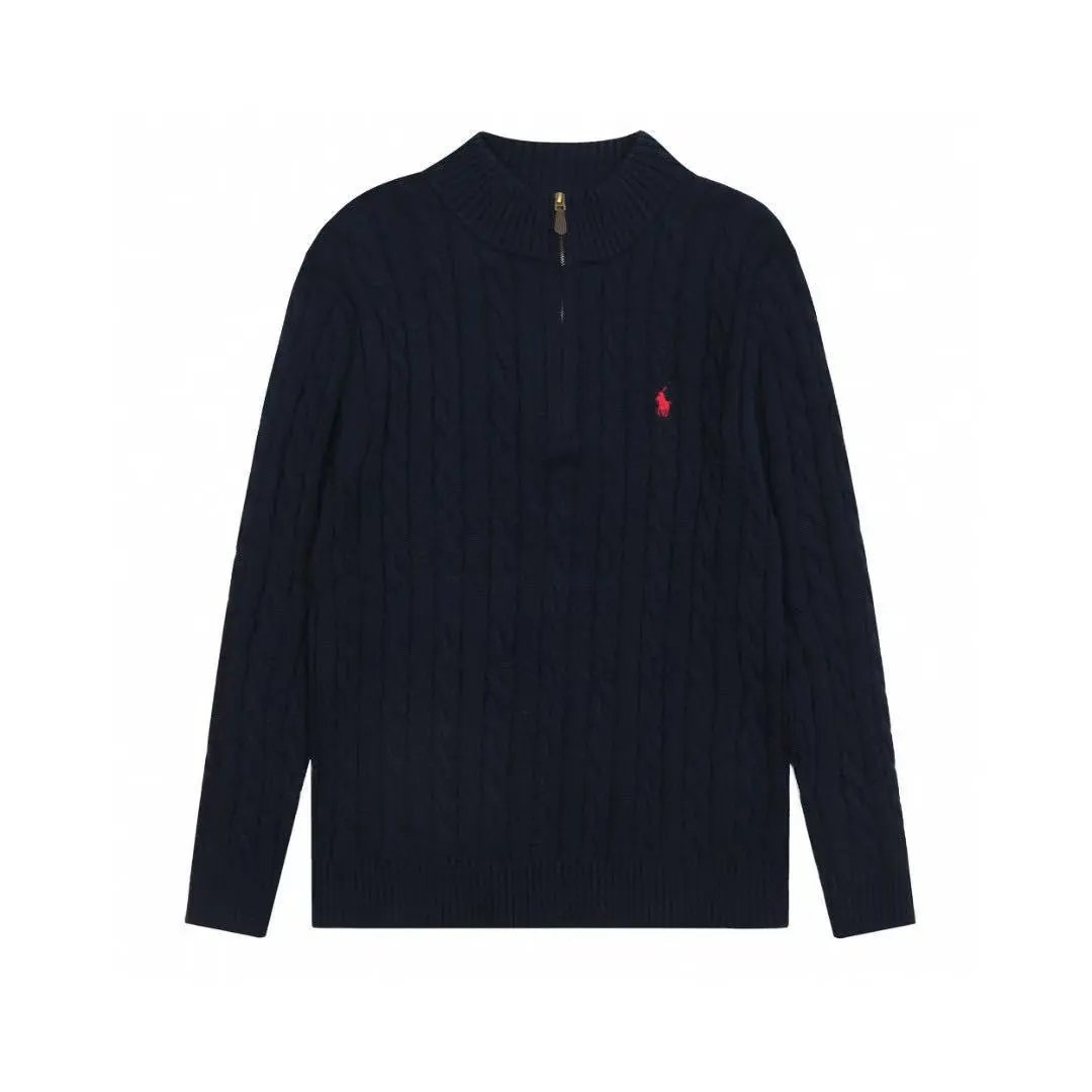 Ralph Lauren Cable Knit Half-Zip Sweater Ivory - 4