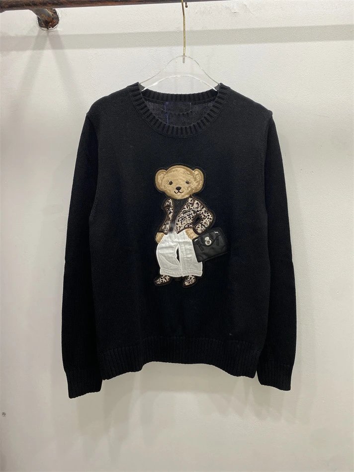 Ralph Lauren Polo Bear Embroidered Pink Sweater - 15