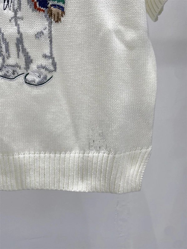 Ralph Lauren Polo Bear Embroidered Pink Sweater - 33