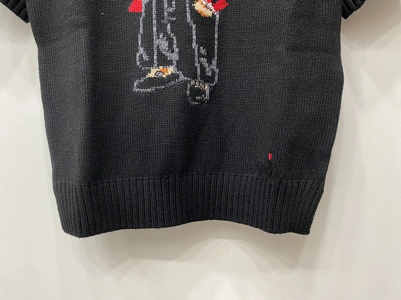 Ralph Lauren Polo Bear Embroidered Pink Sweater - 54