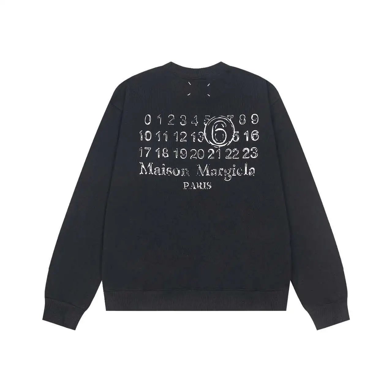 Maison Margiela Hoodies & Sweatshirts Numeric Logo Hoodie — FED-M23 Black