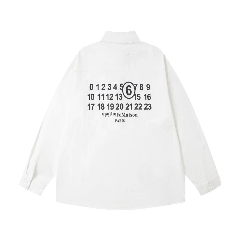 Maison Margiela Hoodies & Sweatshirts Numeric Logo Hoodie — FED-M403 White