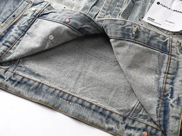 Off-White x Levi's Embroidered Denim Jacket Light Blue Denim-Jacket - 25