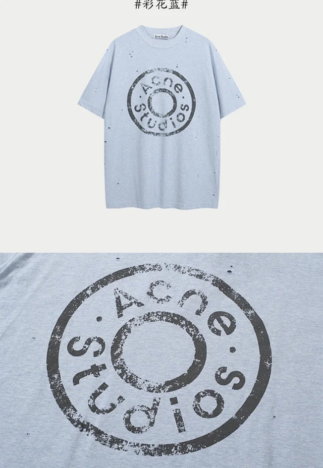 Acne Studios T-Shirts Logo Print T-Shirt product detail image 18
