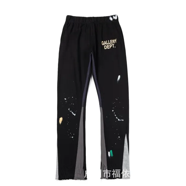 Gallery Dept. Paint-Splatter Sweatpants Black - 1