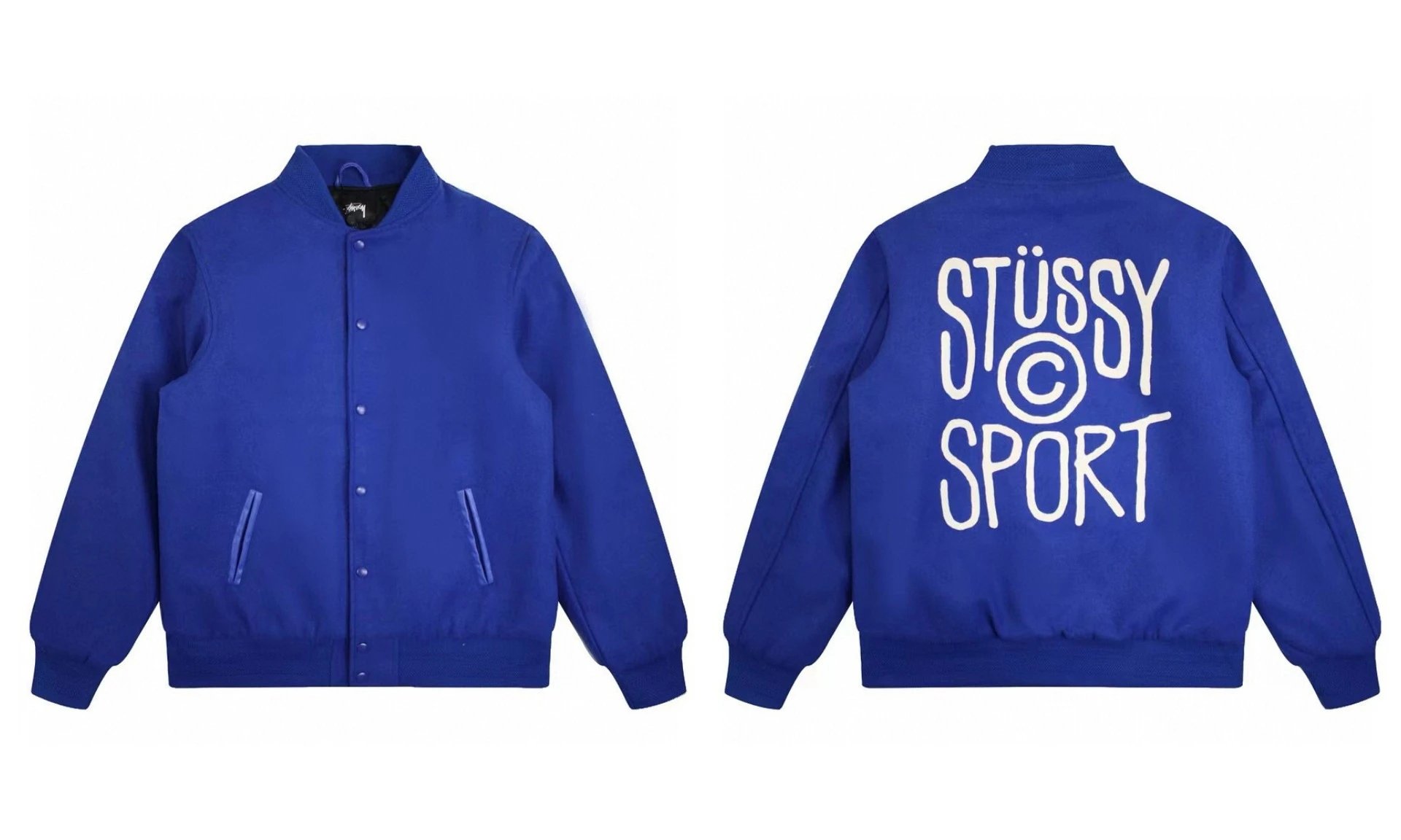 Black 8 Embroidered Baseball Jacket photo 3