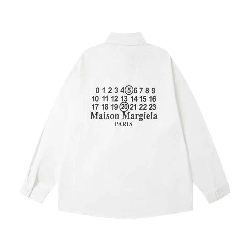 Maison Margiela Hoodies & Sweatshirts Numeric Logo Hoodie — FED-M405 White