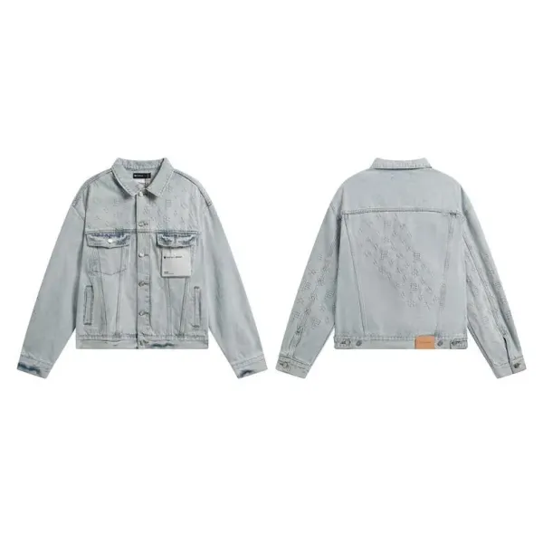 Off-White x Levi's Embroidered Denim Jacket Light Blue Denim-Jacket - 14