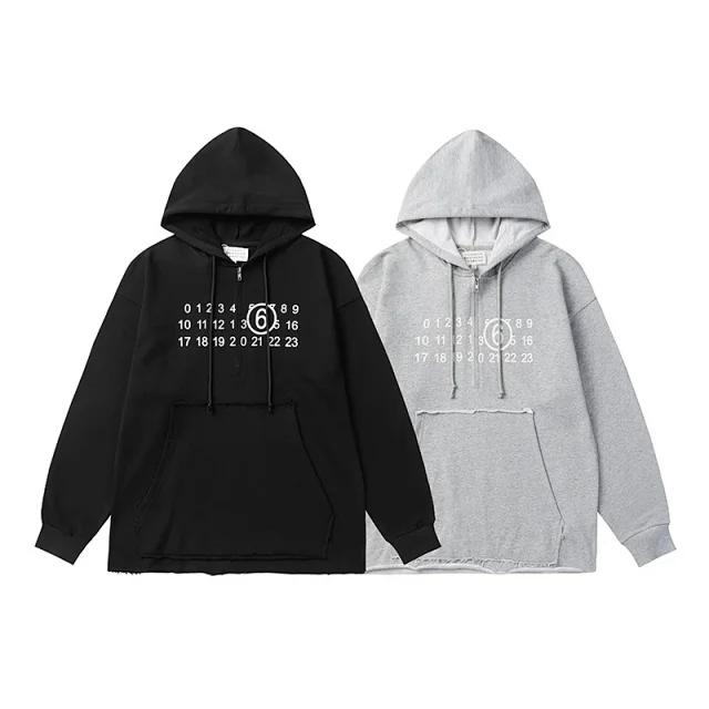 Maison Margiela Hoodies & Sweatshirts Numeric Logo Hoodie product detail image 17