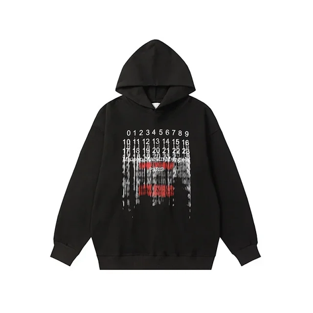 Maison Margiela Hoodies & Sweatshirts Numeric Logo Hoodie product detail image 33
