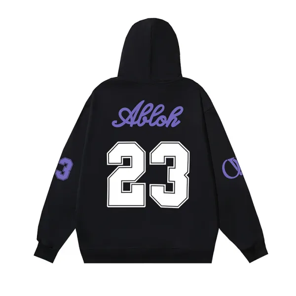 Aloha 23 Basketball Hoodie Black - 1