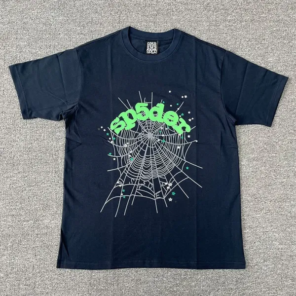 SPER Spider Web Graphic Green T-Shirt - 16