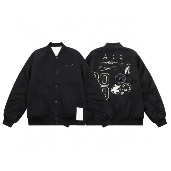 Off-White x Nike Air Force 1 '80s-'89' Bomber Jacket Black - 20