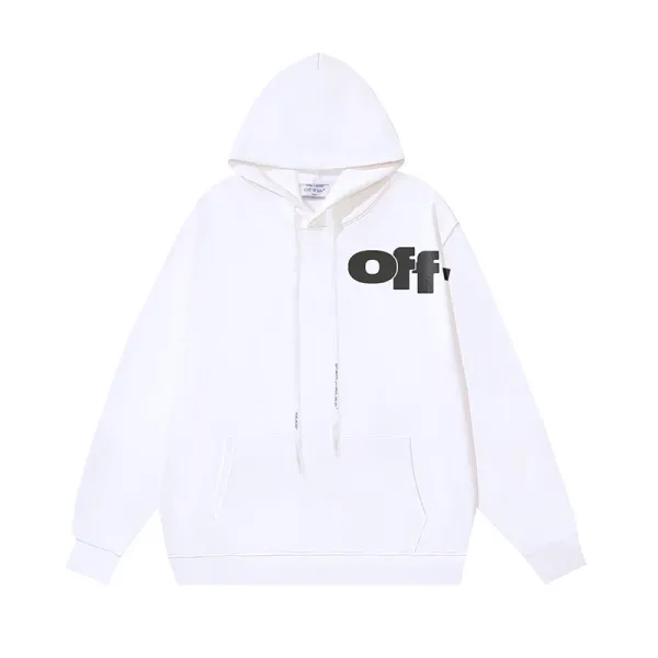 Off-White Off Logo Hoodie White - 1