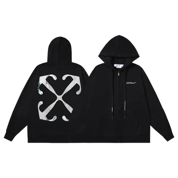 Off-White '99' Arrow Hoodie Black - 10