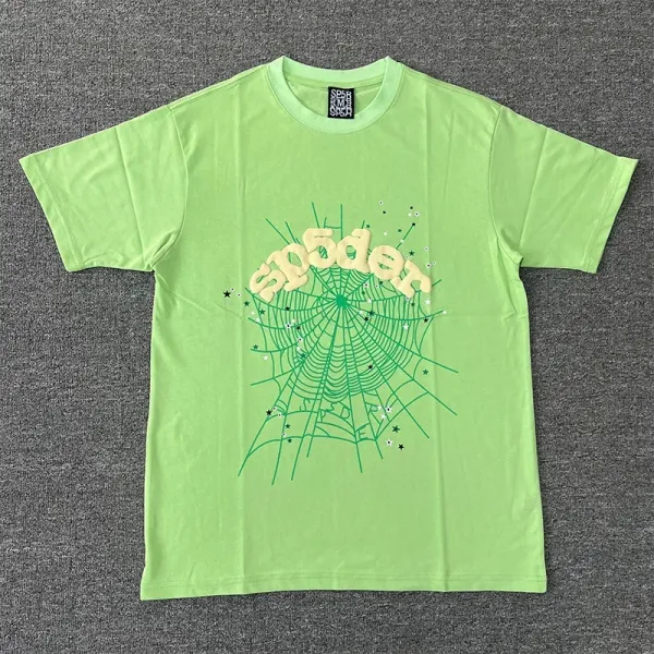 SPER Spider Web Graphic Green T-Shirt - 17