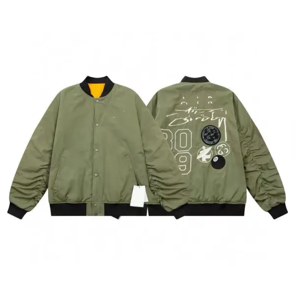 Off-White x Nike Air Force 1 '80s-'89' Bomber Jacket Black - 8