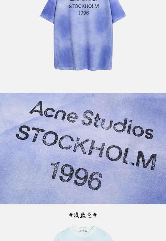 Acne Studios T-Shirts Logo Print T-Shirt product detail image 14