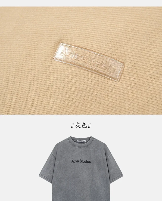 Acne Studios T-Shirts Logo Print T-Shirt product detail image 25