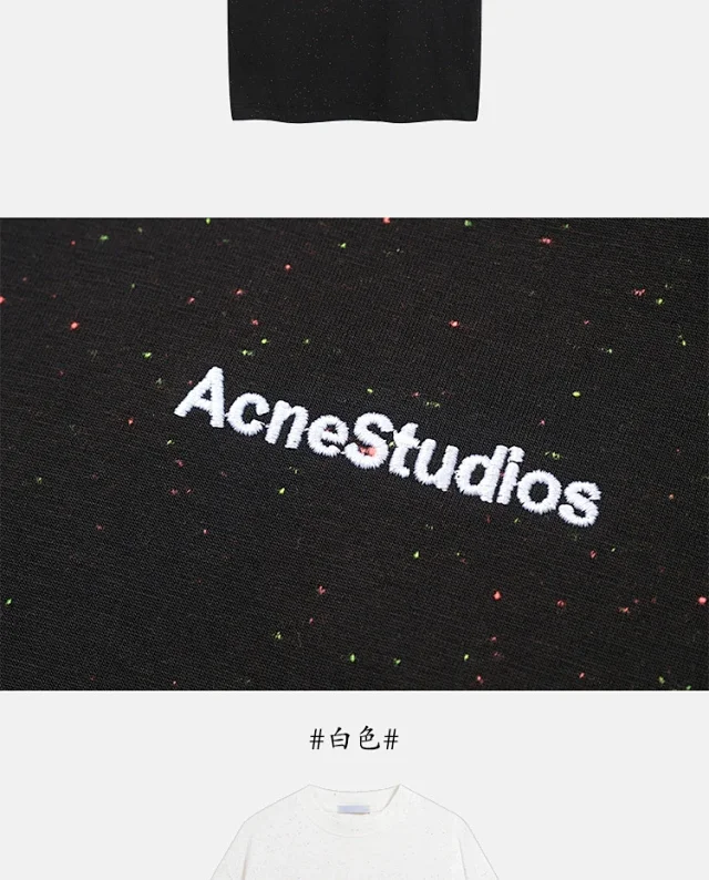 Acne Studios T-Shirts Logo Print T-Shirt product detail image 29