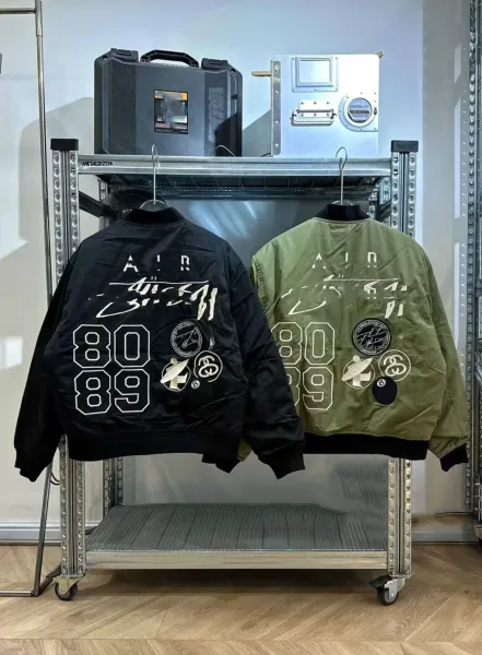 Off-White x Nike Air Force 1 '80s-'89' Bomber Jacket Black - 29