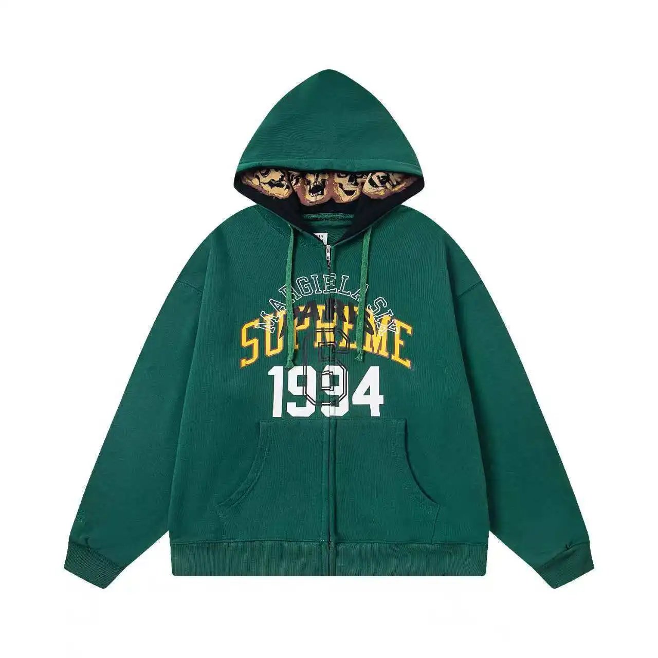 Maison Margiela Hoodies & Sweatshirts Numeric Logo Hoodie — FED-M33 Green