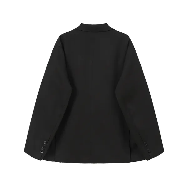 Wet Done Structured Blazer Gray Outerwear - 10