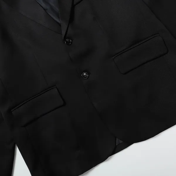Wet Done Structured Blazer Gray Outerwear - 7