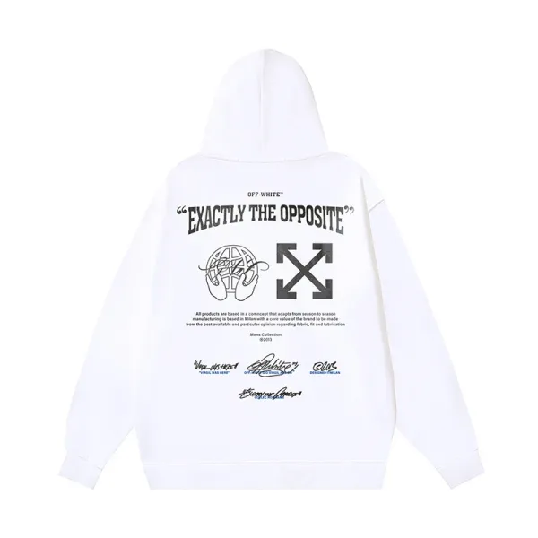 Off-White Exactly The Opposite White Hoodie - 1
