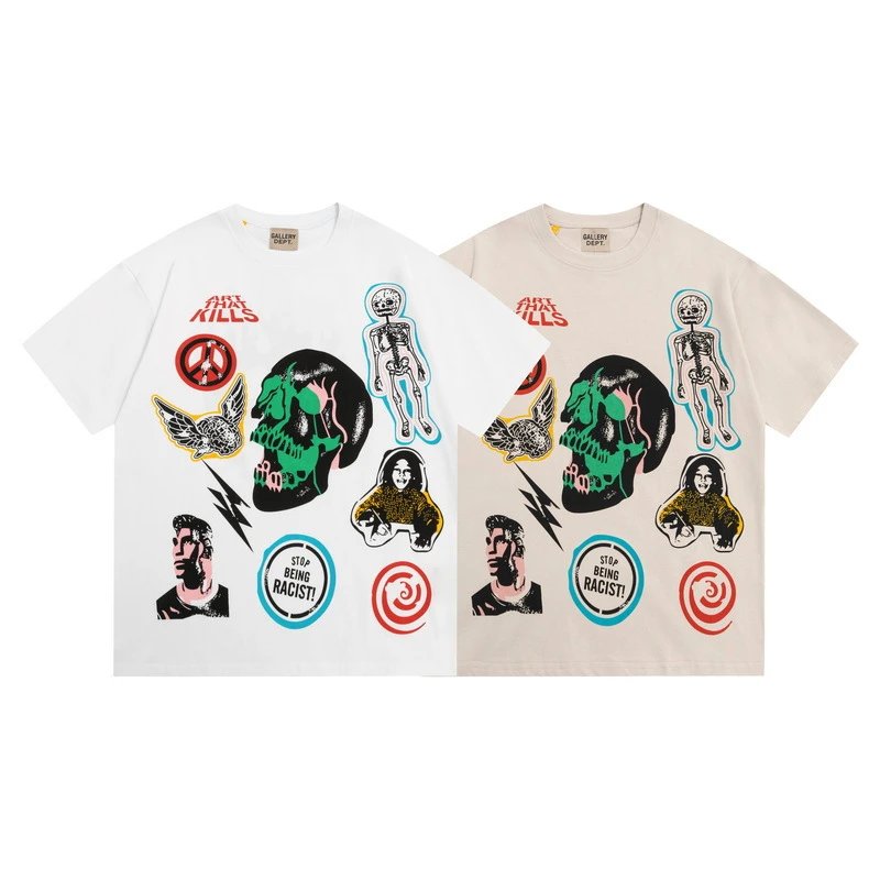 Gallery Dept. Skeleton Hand Black Oversized T-Shirt