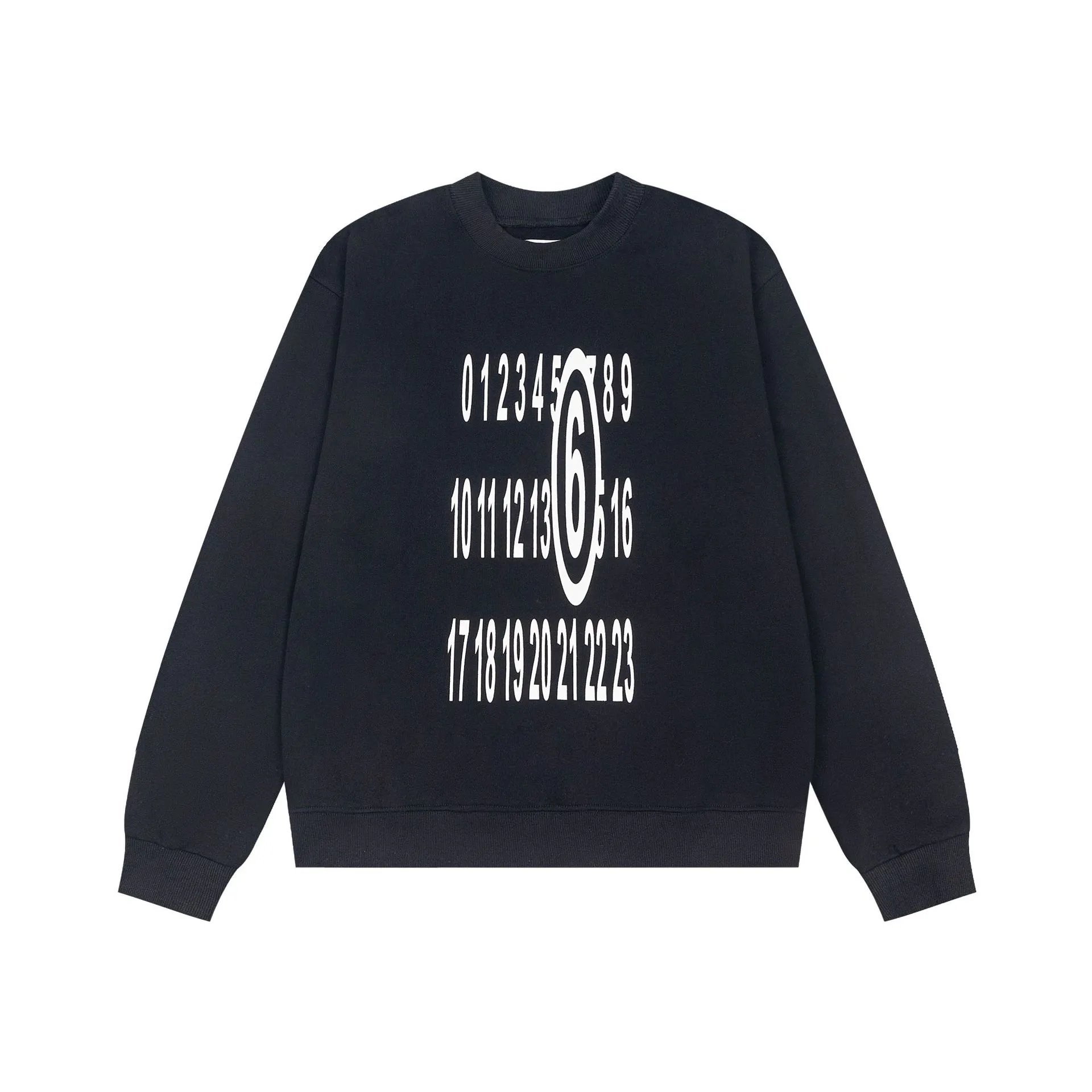 Maison Margiela Hoodies & Sweatshirts Numeric Logo Hoodie — FED-M21 Black