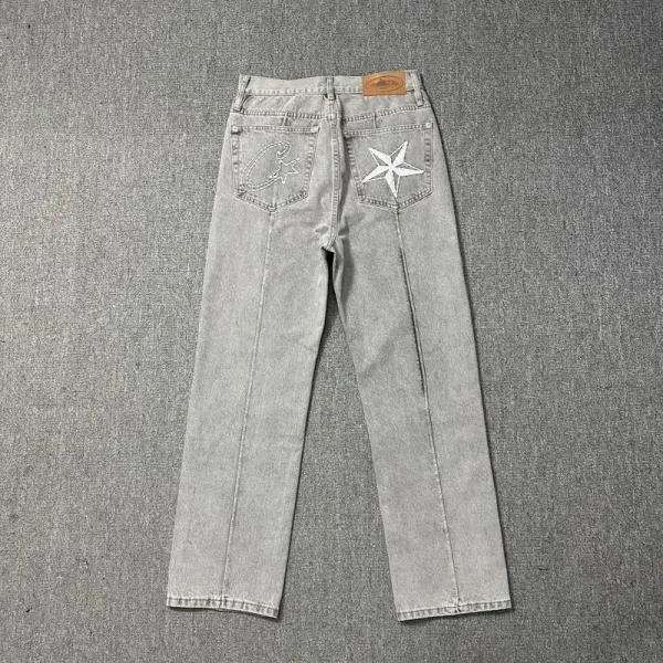 Chrome Hearts x Levi's Star Embroidered Straight-Leg Jeans Blue - 35