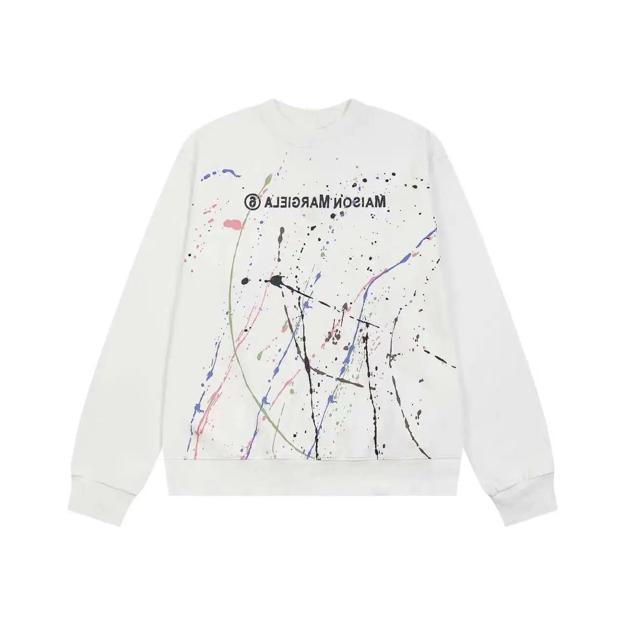 Maison Margiela Hoodies & Sweatshirts Numeric Logo Hoodie — FED-M26 White