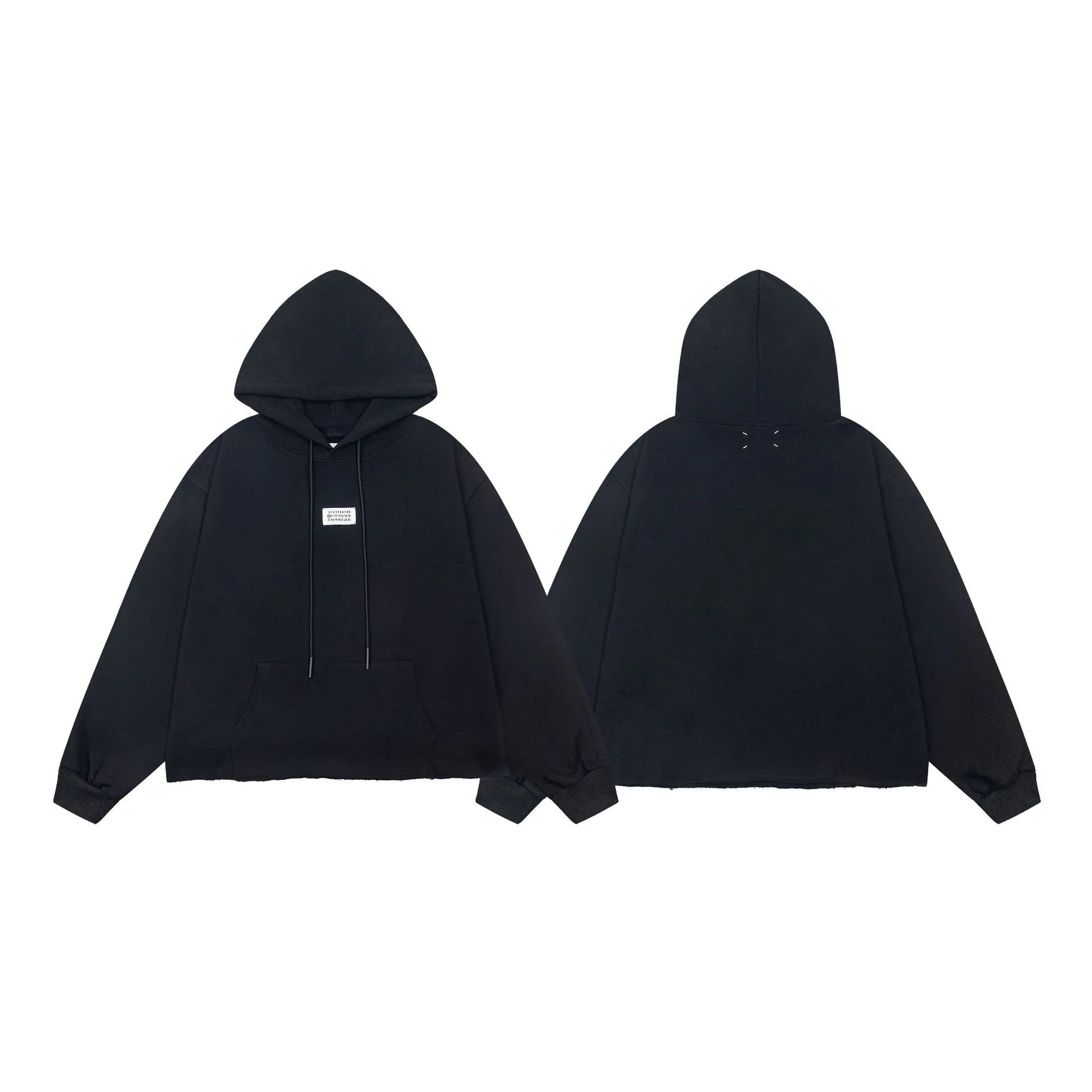 Maison Margiela Hoodies & Sweatshirts Numeric Logo Hoodie — FED-M20 Black