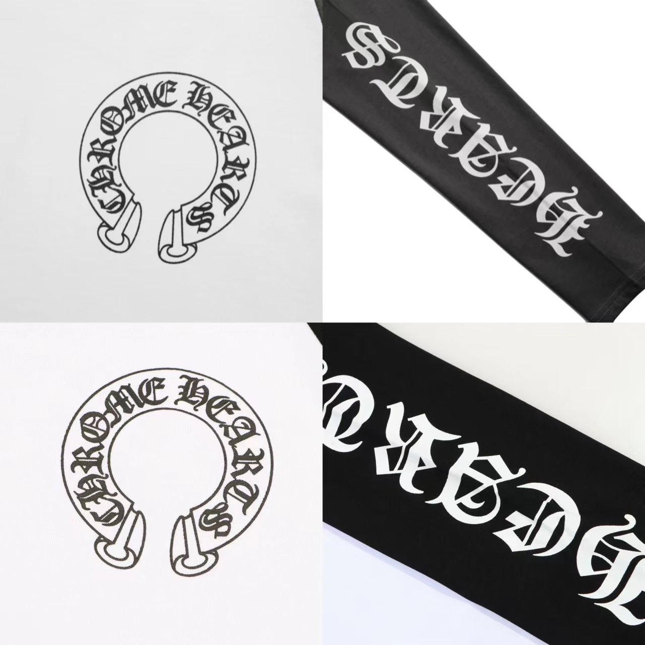 Chrome Hearts Long Sleeve T-Shirt Gray with Pink Logo - 12