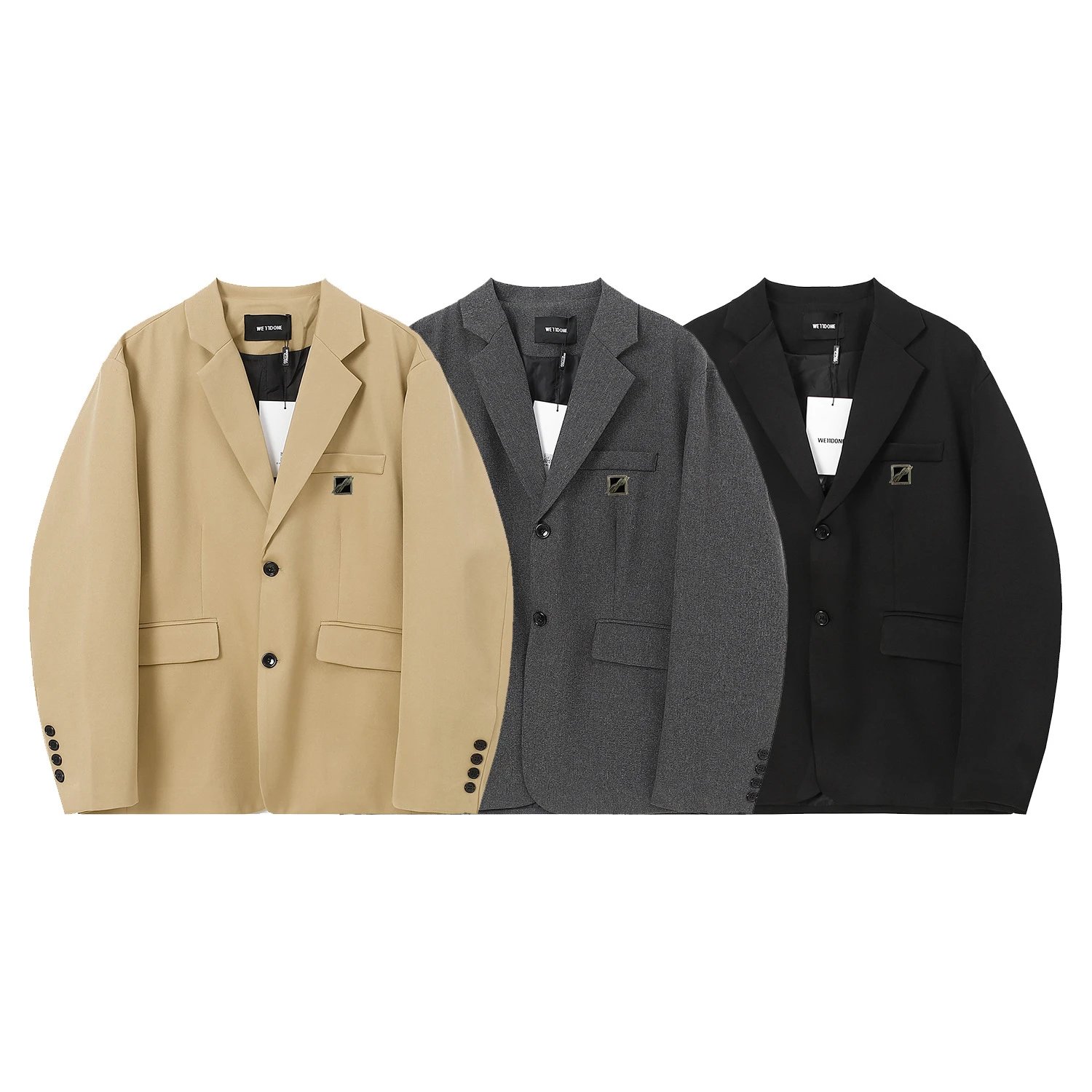 Badge Shoulder Pad Jacket