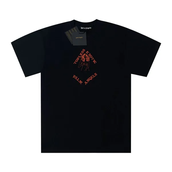 Palm Angels Topless Exotic Graphic T-Shirt Black - 1